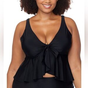 Raisins Topanga Peplum-Trim Bra Bikini